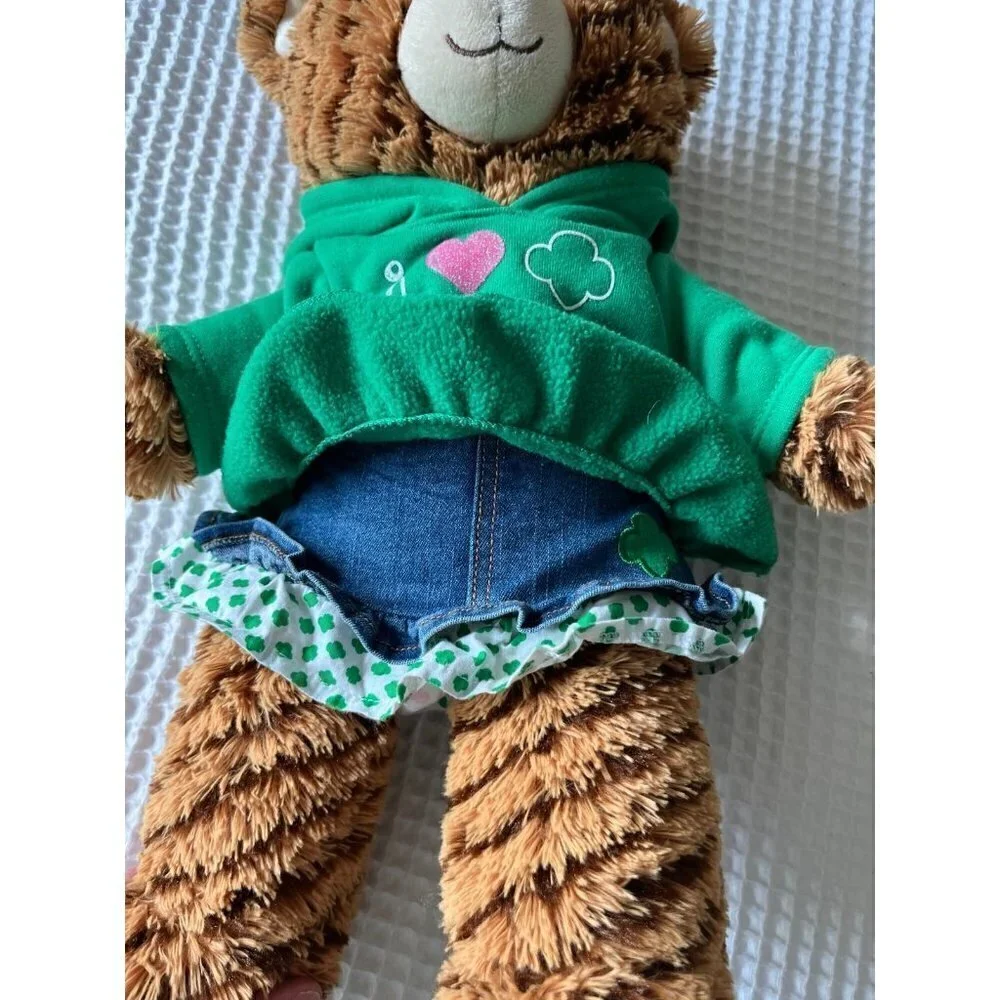 Build-A-Bear coconut Carmel Cookie Bear Girl Scout Stuffed Animal